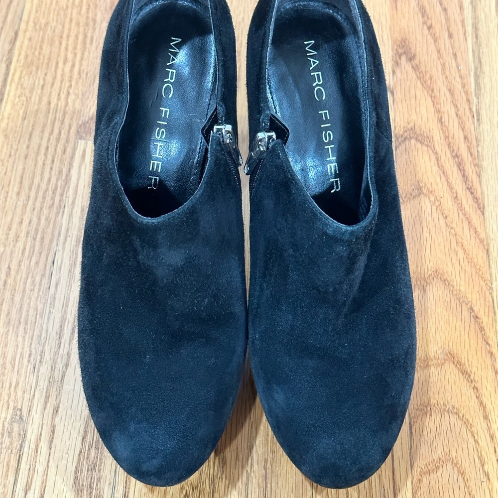 Marc Fischer, used black suede heels. Size 9